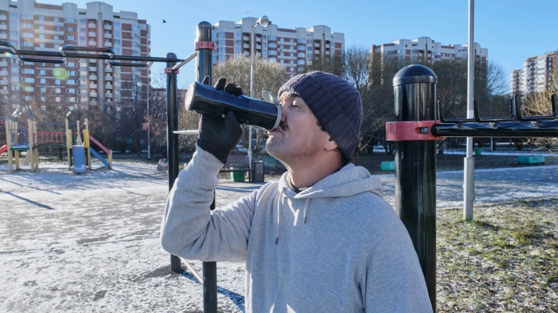 温かい飲み物を楽しむイメージ
